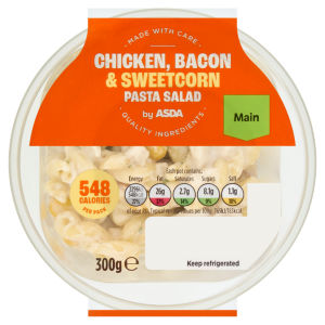 ASDA Chicken, Bacon & Sweetcorn Pasta Salad 300g