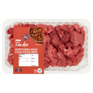 Tender Northern Irish Lean Diced Beef 700g