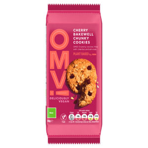Plant Based OMV! Cherry Bakewell Chunky Cookies 180g