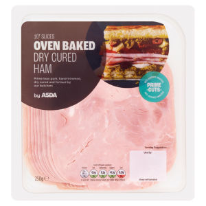 10 Slices Oven Baked Dry Cured Ham 250g