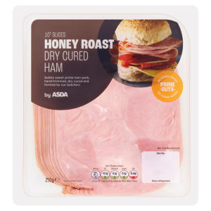 10 Slices Honey Roast Dry Cured Ham 250g