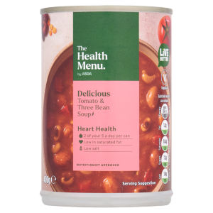 The Health Menu Tomato & Three Bean Soup 400g