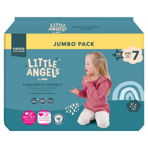 Little Angels by  Comfort & Protect Size 7 17kg+ 37lbs+ 40 Nappies