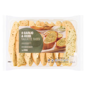 8 Garlic & Herb Baguette Slices 220g