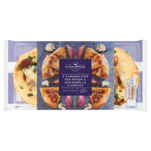 Extra Special 2 Caramelised Red Onion & Mozzarella Flatbreads 220g