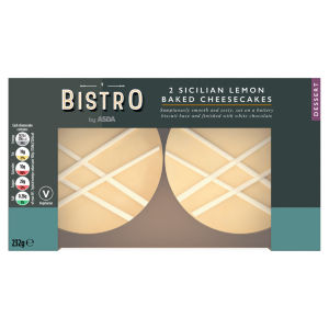 2 Sicilian Lemon Baked Cheese Cakes 232g