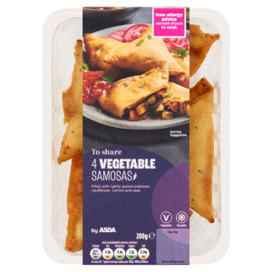 to Share 4 Vegetable Samosas 200g