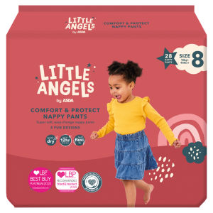 Little Angels Comfort & Protect Size 8 18kg+ 28 Nappy Pants