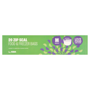20 Medium Zip Seal Food & Freezer Bags