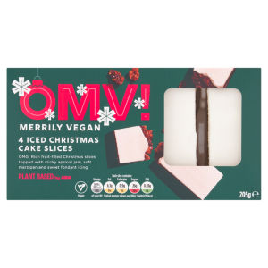 OMV! 4 Iced Christmas Cake Slices 205g