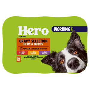 Hero Working Dog Gravy Selection Meaty & Poultry 6 x 400g (2.4kg)