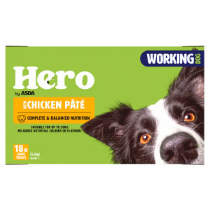 Hero Working Dog with Chicken Pâté 18 x 300g (5.4kg)