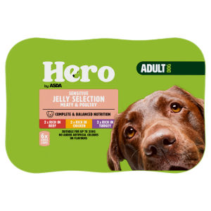 Hero Sensitive Jelly Selection Meaty & Poultry Adult Dog 6 x 400g (2.4kg)
