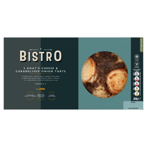 2 Goat's Cheese & Caramelised Onion Tarts 280g