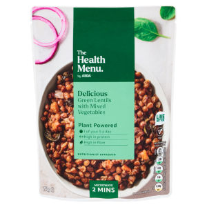 The Health Menu Delicious Green Lentils with Mixed Vegetables 250g