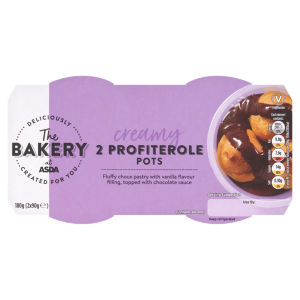 The Bakery Creamy Profiterole Pots 2 x 90g (180g)
