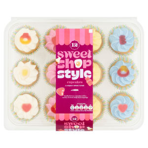 12 Sweet Shop Style Cupcakes