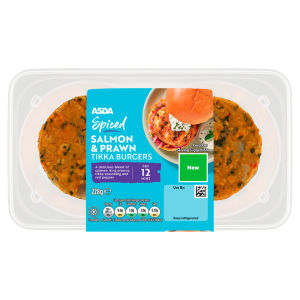 Spiced Salmon & Prawn Tikka Burgers 228g