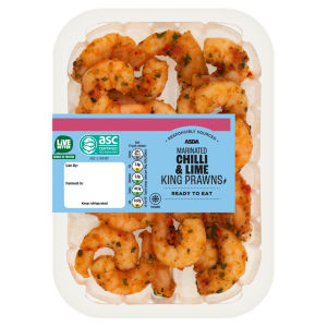 Warming Chilli & Lime Marinated King Prawns 150g