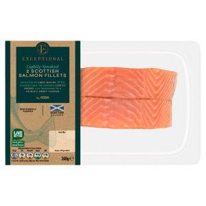 2 Lightly Smoked Scottish Salmon Fillets 240g