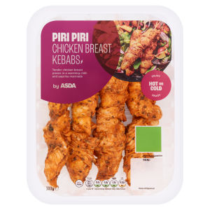 Piri Piri Chicken Breast Kebabs 300g