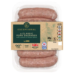 6 Classic Pork Sausages 400g
