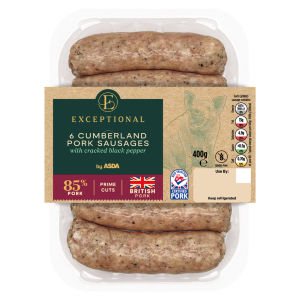 6 Cumberland Pork Sausages 400g