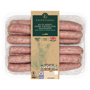 20 Classic Pork Chipolata Sausages 625g
