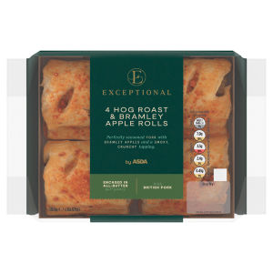 Hog Roast & Bramley Apple Rolls 4 x 47g (188g)