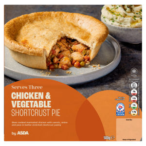Chicken & Vegetable Shortcrust Pie 500g