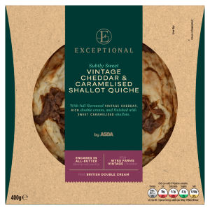 Vintage Cheddar & Caramelised Shallot Quiche 400g
