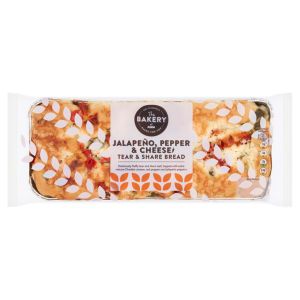 The Bakery Jalapeño, Pepper & Cheese Tear & Share Bread 230g