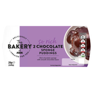 The Bakery Chocolate Sponge Puddings 2 x 105g (210g)