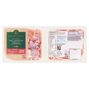 Dry Cured Oak Smoked Bacon Lardons 2 x 90g (180g)