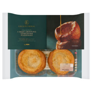 Exceptional 4 Beef Dripping Yorkshire Puddings 192g