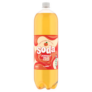 Peaches & Cream Flavour Soda 2 Litres