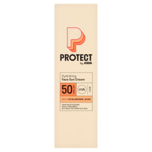 Protect by ASDA 50 High SPF Hydrating Face Sun Cream with Hyaluronic Acid 50ml