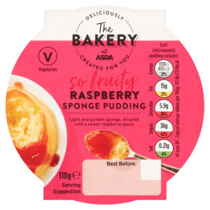 The Bakery So Fruity Raspberry Sponge Pudding 110g