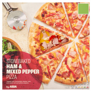 Stonebaked Ham & Mixed Pepper Pizza 345g