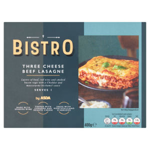 Bistro Three Cheese Beef Lasagne 400g