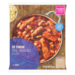 20 Thick Irish Recipe Pork Sausages 907g