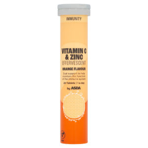 Immunity Vitamin C & Zinc Effervescent Orange Flavour 20 Tablets