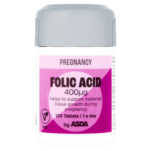 Pregnancy Folic Acid 400 μg 120 Tablets 1 a Day