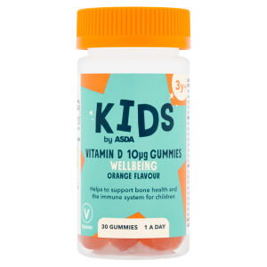 Kids by  Wellbeing Orange Flavour Vitamin D 10μg 1 a Day 3y+ 30 Gummies