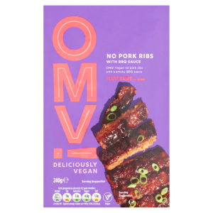 Plant Based OMV! No Pork Ribs with BBQ Sauce 240g