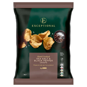 Hand Cooked Sea Salt & Black Pepper Crisps 150g