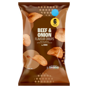 Cheese & Onion Flavour Crisps 6 x 25g (150g)
