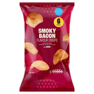 Tayto Smoky Bacon Flavour Potato Crisps 6x25g