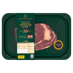 Exceptional by  British Aberdeen Angus Grass & Forage Fed 10oz Ribeye Steak 284g