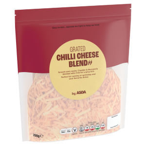 GRATED CHILLI CHEESE BLEND by ASDA 200g